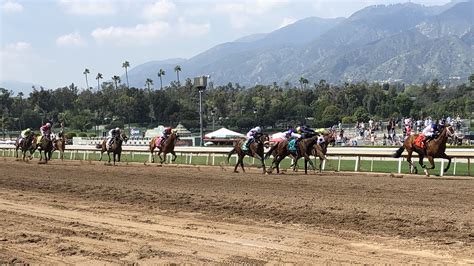 Santa Anita race track opened in 1934 and features a one mile dirt track and 78 mile turf course. . Entries santa anita park